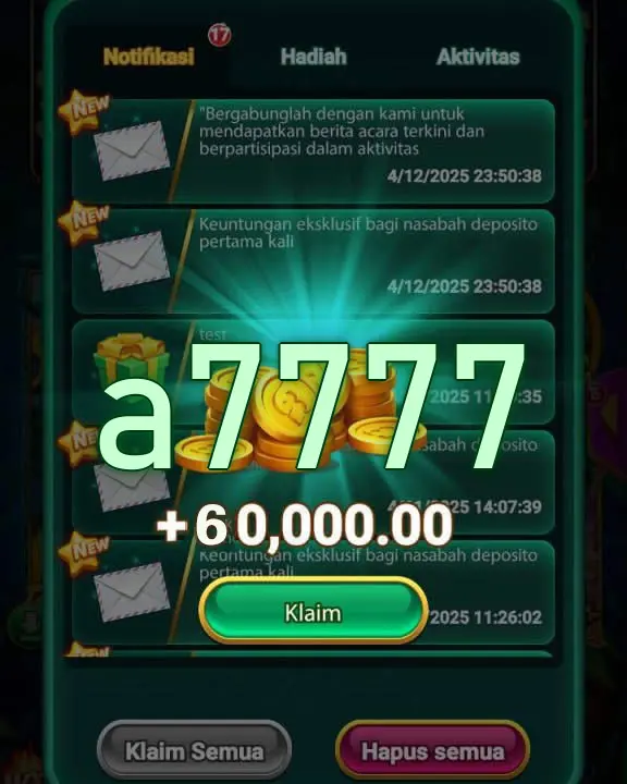 a7777 Tangkapan Layar - APK Resmi